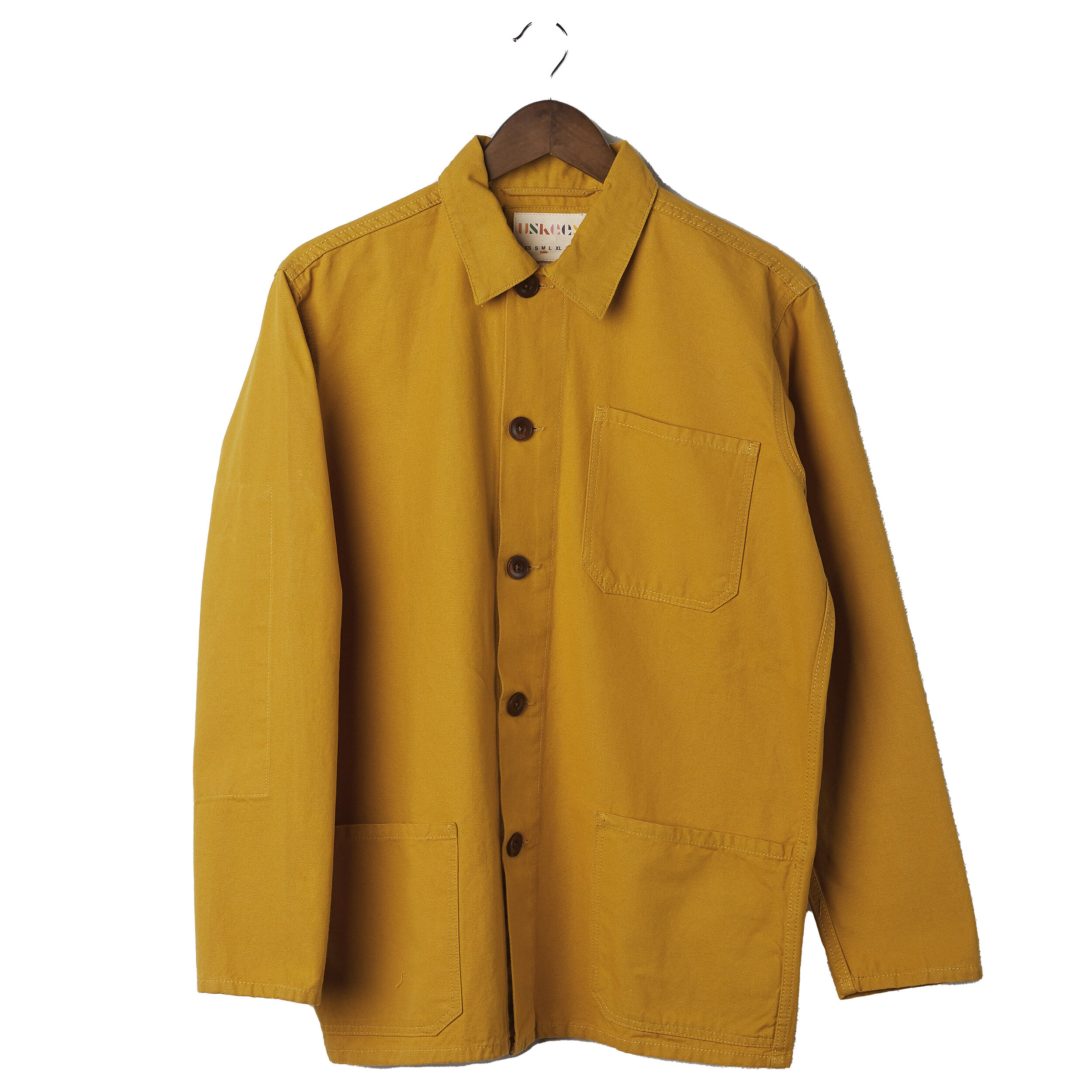 Mens yellow overshirt sales